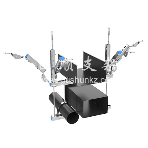 多管組合側(cè)縱向抗震支 多管組合側(cè)縱向抗震支